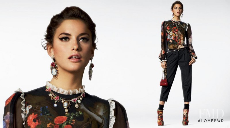 Alejandra Alonso featured in  the Dolce & Gabbana catalogue for Fall 2012