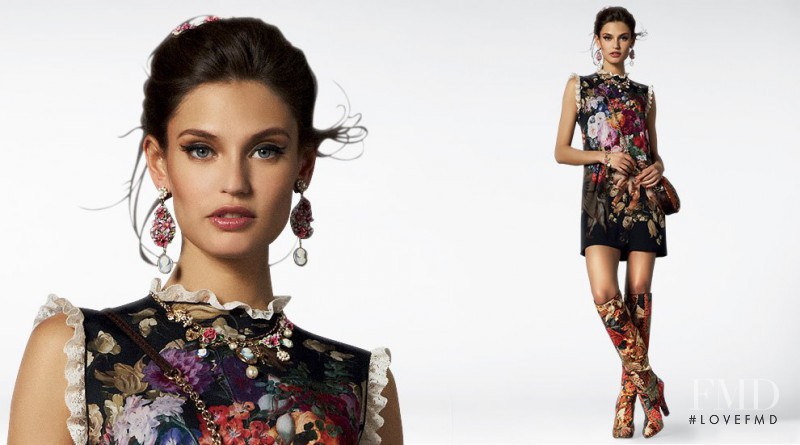 Bianca Balti featured in  the Dolce & Gabbana catalogue for Fall 2012