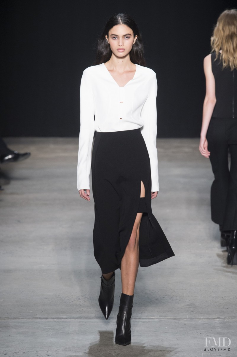 Aira Ferreira featured in  the Narciso Rodriguez fashion show for Autumn/Winter 2017