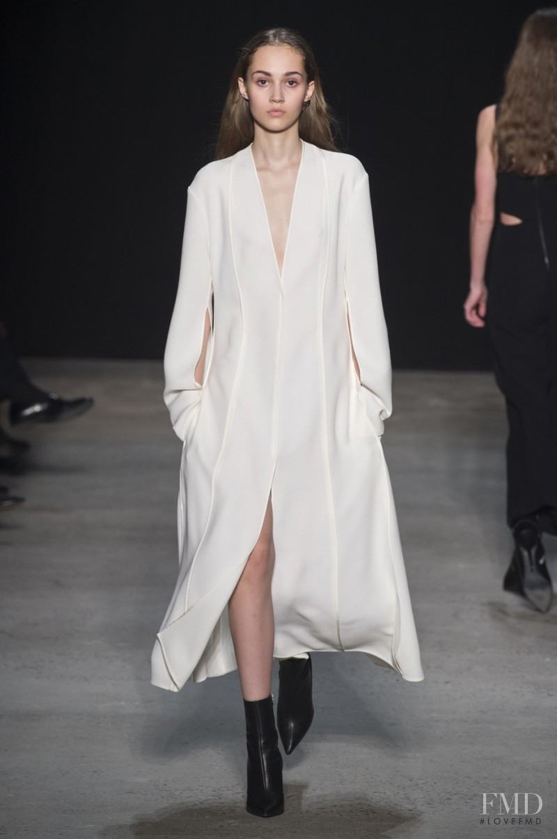 Michelle Gutknecht featured in  the Narciso Rodriguez fashion show for Autumn/Winter 2017