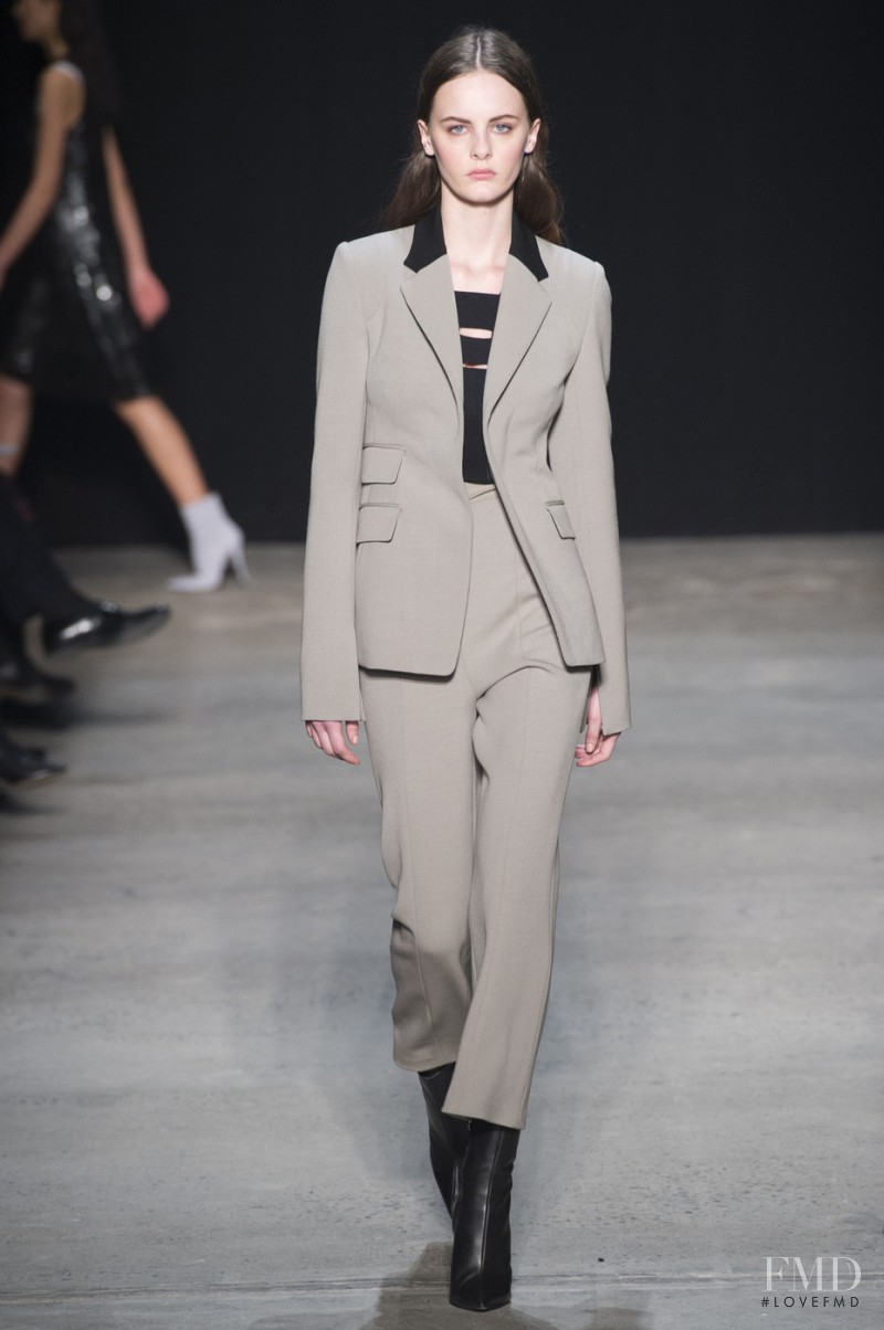 Lea Holzfuss featured in  the Narciso Rodriguez fashion show for Autumn/Winter 2017