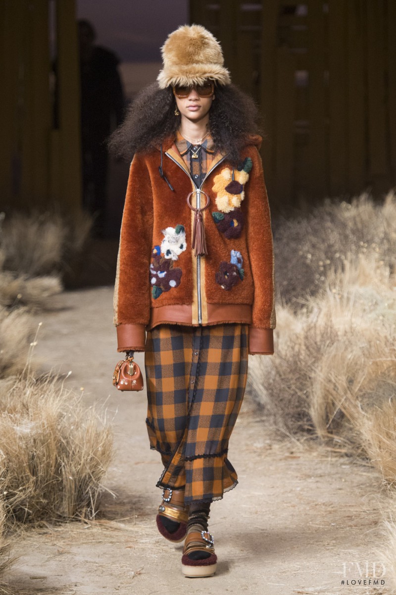 Selena Forrest featured in  the Coach 1941 fashion show for Autumn/Winter 2017