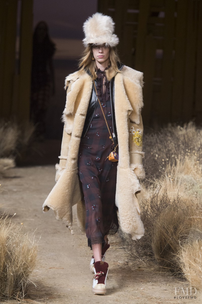 Lexi Boling featured in  the Coach 1941 fashion show for Autumn/Winter 2017