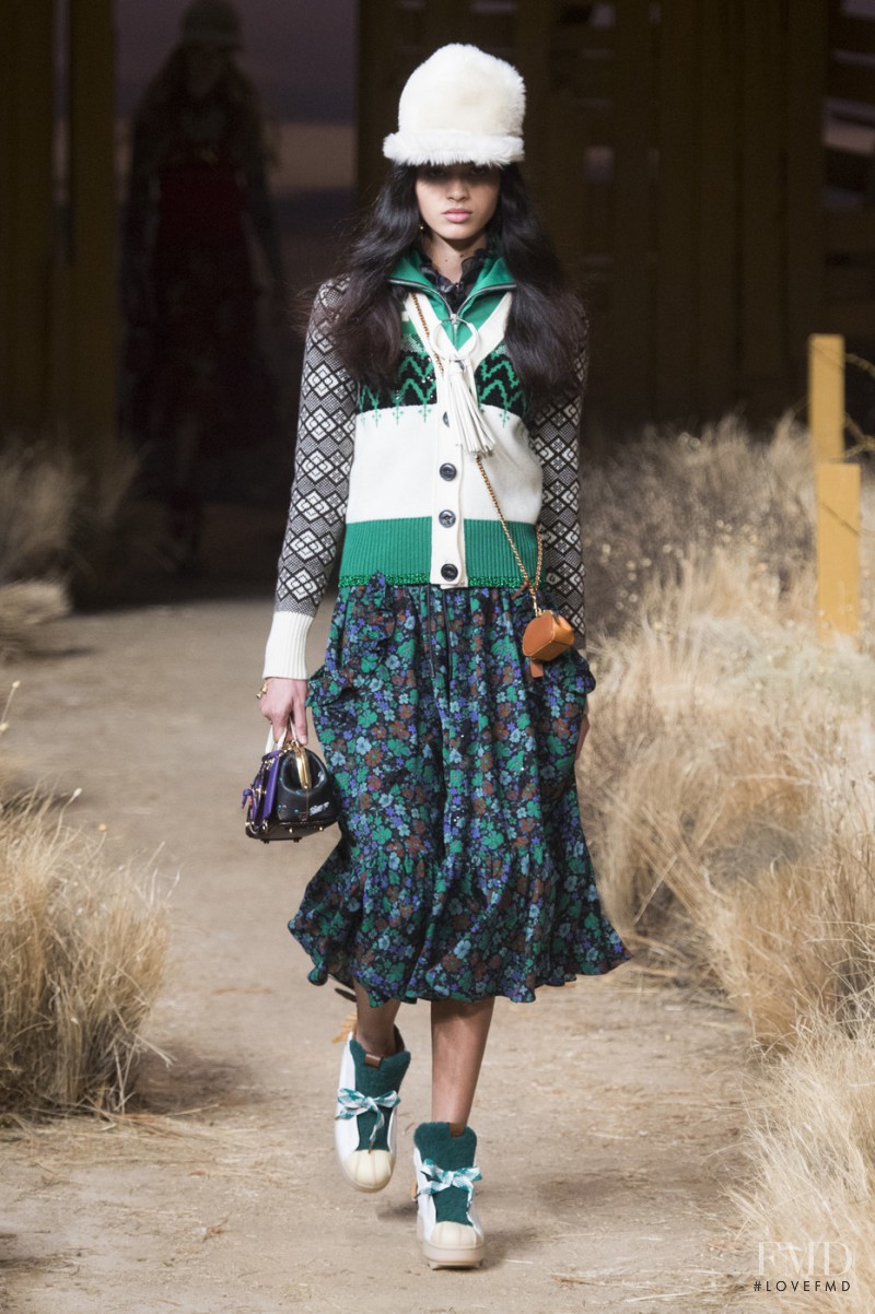 Aira Ferreira featured in  the Coach 1941 fashion show for Autumn/Winter 2017