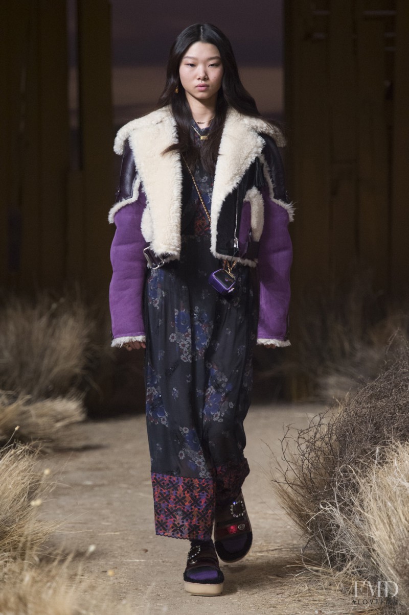 Yoon Young Bae featured in  the Coach 1941 fashion show for Autumn/Winter 2017