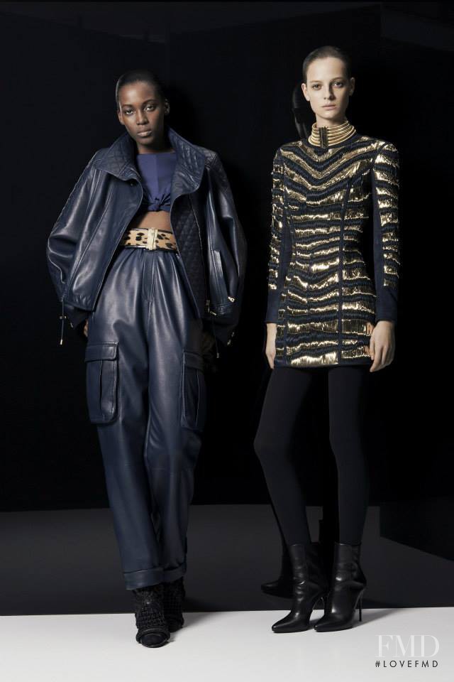 Ine Neefs featured in  the Balmain fashion show for Pre-Fall 2014