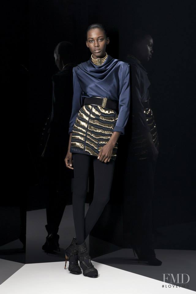 Kai Newman featured in  the Balmain fashion show for Pre-Fall 2014