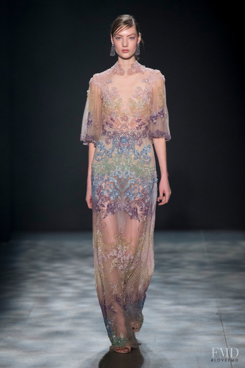 Susanne Knipper featured in  the Marchesa fashion show for Autumn/Winter 2017