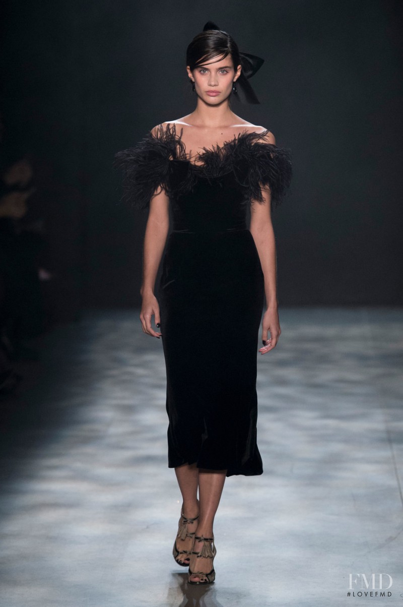 Sara Sampaio featured in  the Marchesa fashion show for Autumn/Winter 2017