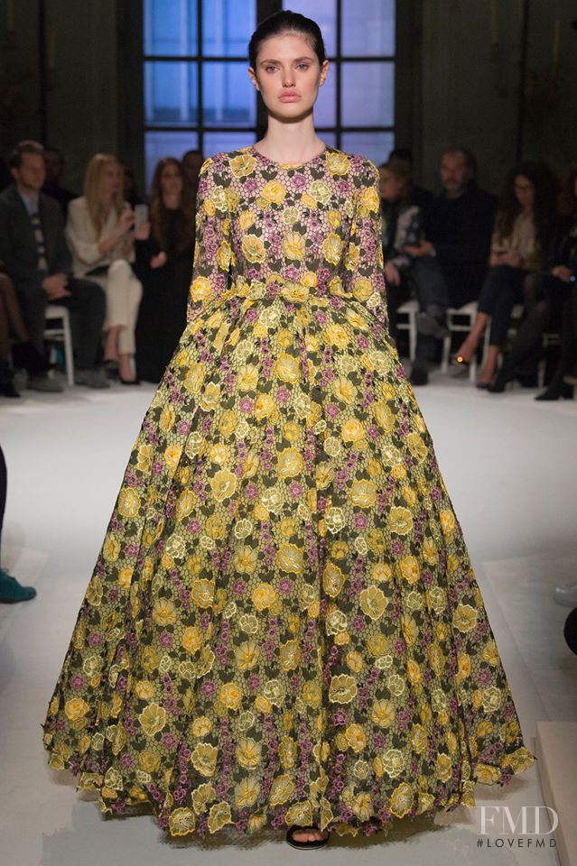 Alexandra Binaris featured in  the Giambattista Valli Haute Couture fashion show for Spring/Summer 2017