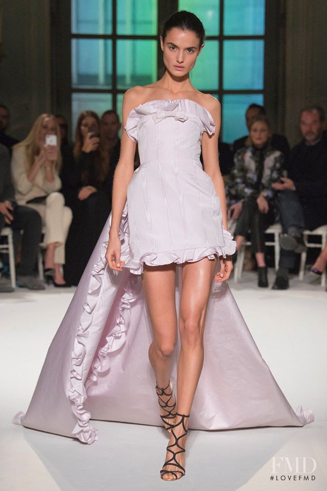 Blanca Padilla featured in  the Giambattista Valli Haute Couture fashion show for Spring/Summer 2017