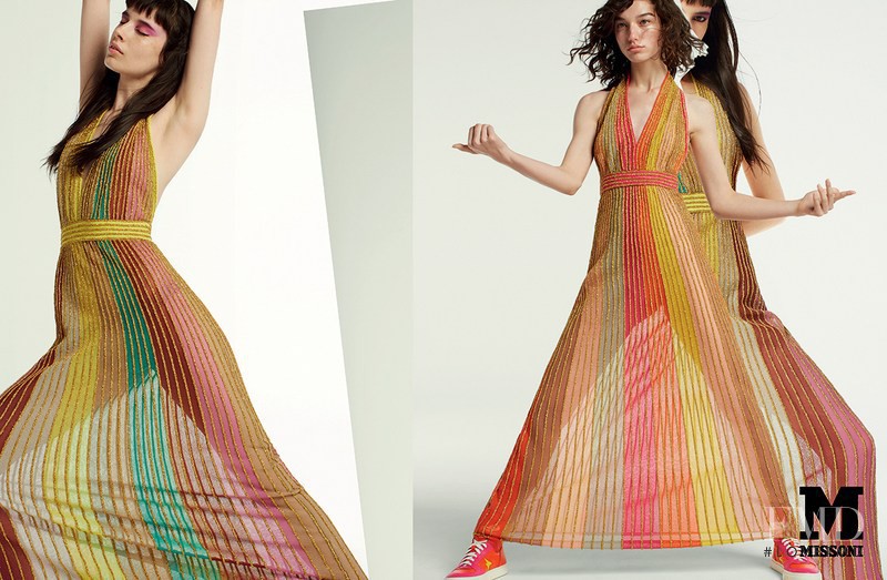 Isabella Ridolfi featured in  the M Missoni advertisement for Spring/Summer 2017