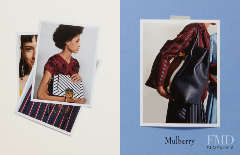 Isabella Ridolfi featured in  the Mulberry advertisement for Spring/Summer 2017