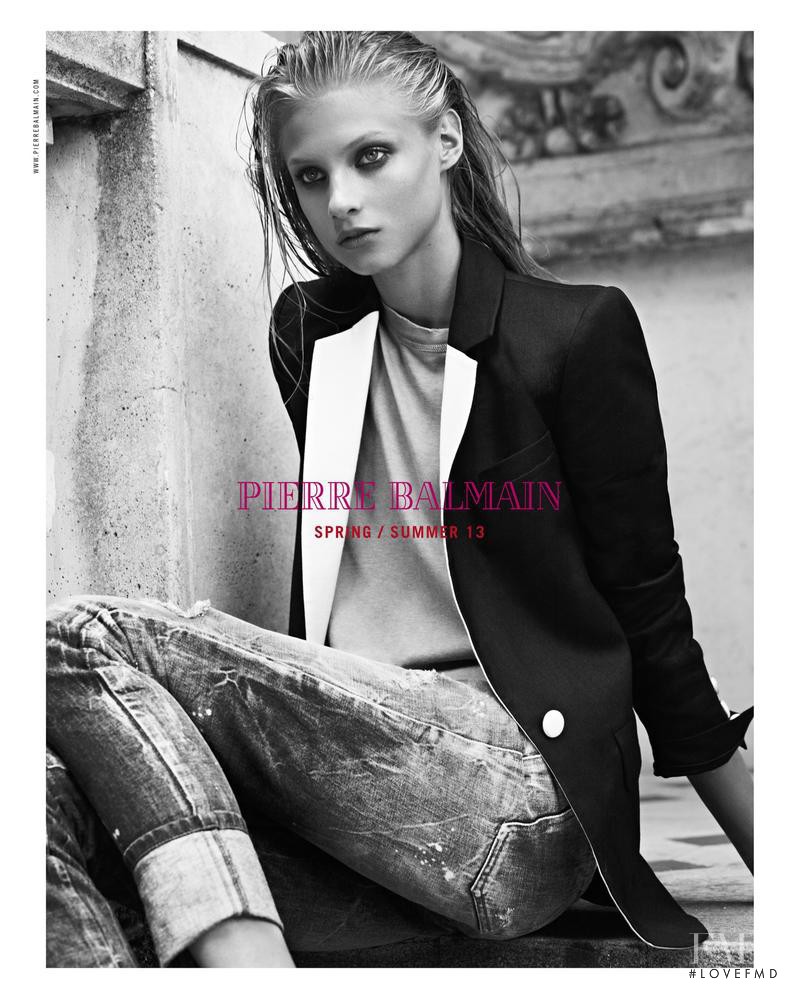 Anna Selezneva featured in  the Pierre Balmain advertisement for Spring/Summer 2013