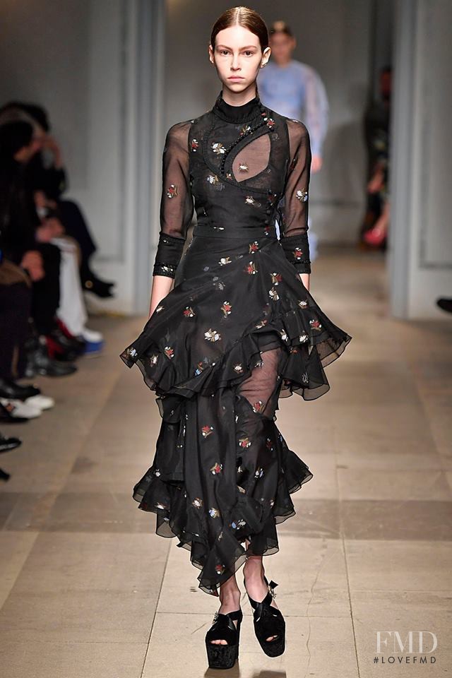 Lorena Maraschi featured in  the Erdem fashion show for Autumn/Winter 2017