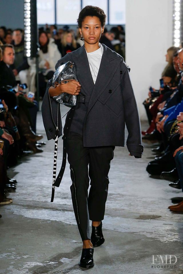Lineisy Montero featured in  the Proenza Schouler fashion show for Autumn/Winter 2017