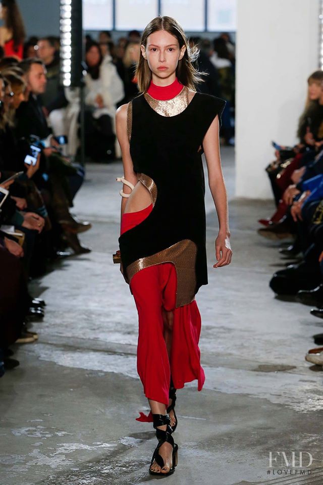 Lorena Maraschi featured in  the Proenza Schouler fashion show for Autumn/Winter 2017