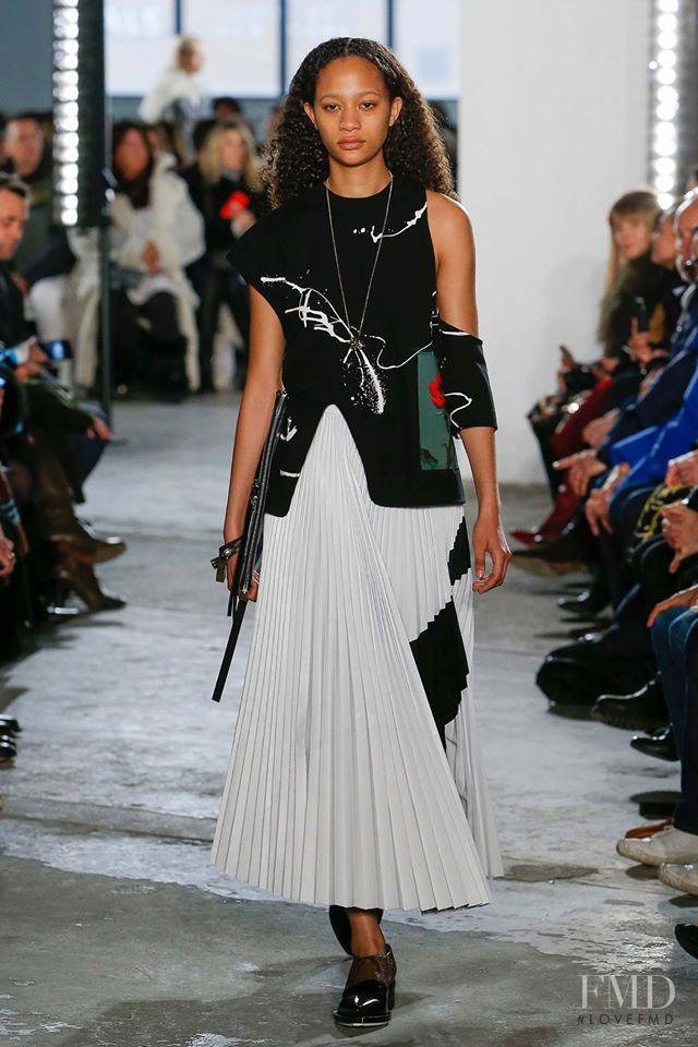 Selena Forrest featured in  the Proenza Schouler fashion show for Autumn/Winter 2017