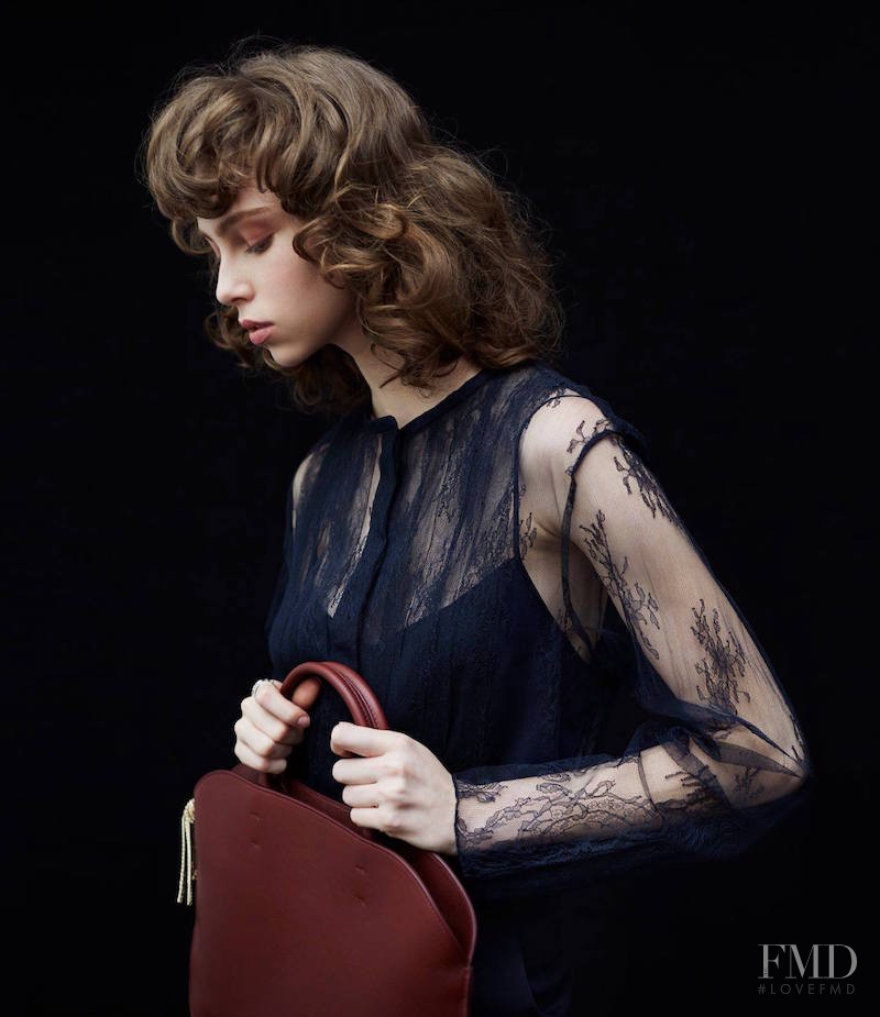 Lorena Maraschi featured in  the Nina Ricci lookbook for Autumn/Winter 2016