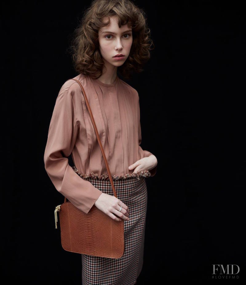 Lorena Maraschi featured in  the Nina Ricci lookbook for Autumn/Winter 2016