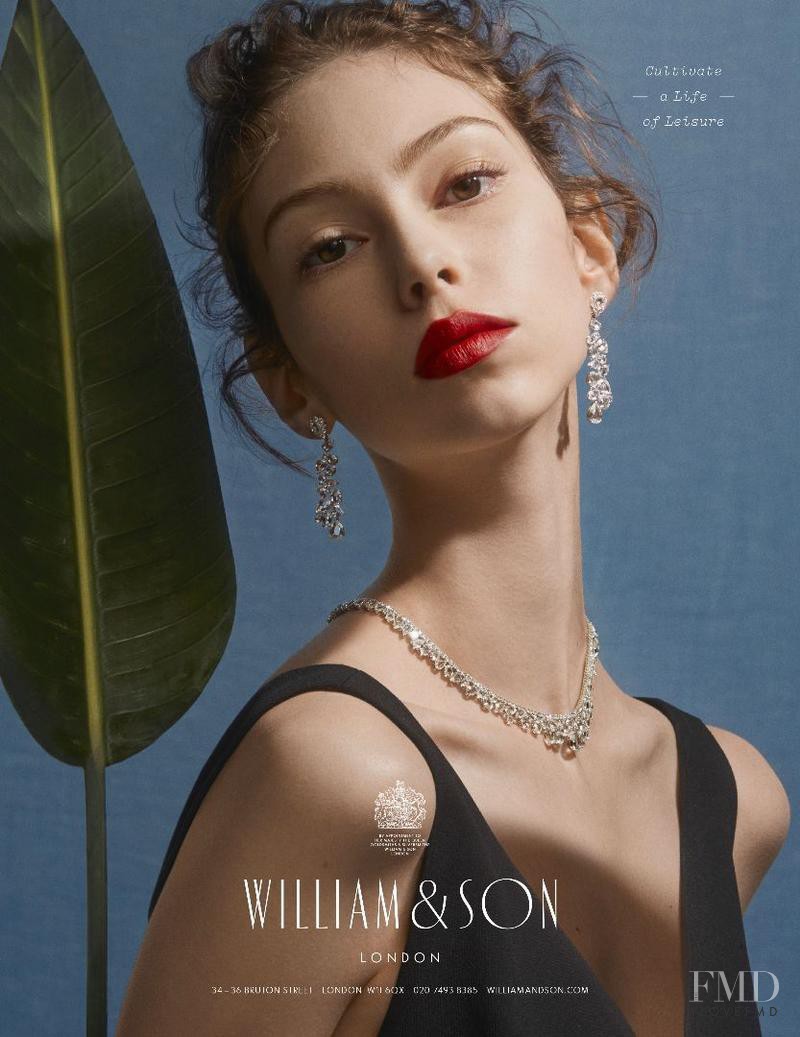 Lorena Maraschi featured in  the William & Son advertisement for Spring/Summer 2017