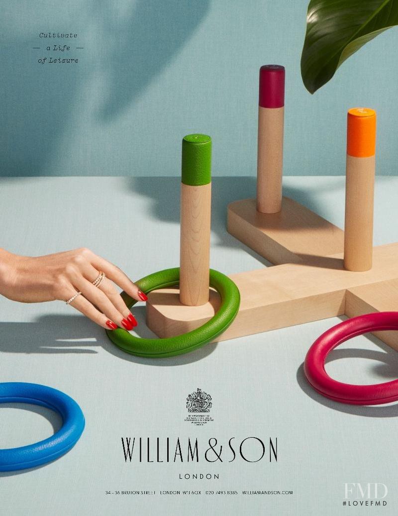 Lorena Maraschi featured in  the William & Son advertisement for Spring/Summer 2017