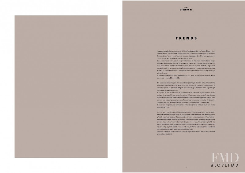 ViPreview Vtrends #13 lookbook for Autumn/Winter 2016