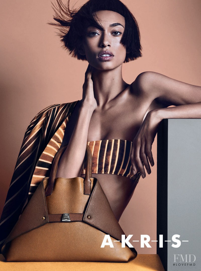 Anais Mali featured in  the Akris advertisement for Spring/Summer 2014