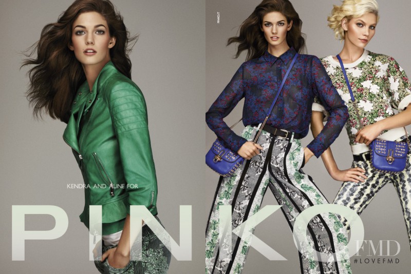 Aline Weber featured in  the Pinko advertisement for Spring/Summer 2013