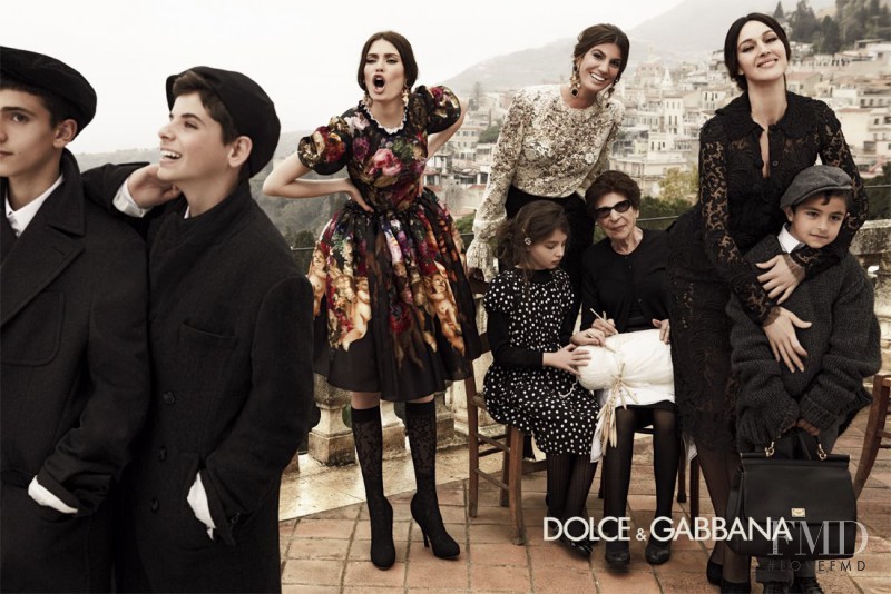 Bianca Balti featured in  the Dolce & Gabbana advertisement for Autumn/Winter 2012