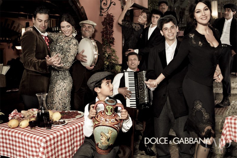 Bianca Balti featured in  the Dolce & Gabbana advertisement for Autumn/Winter 2012