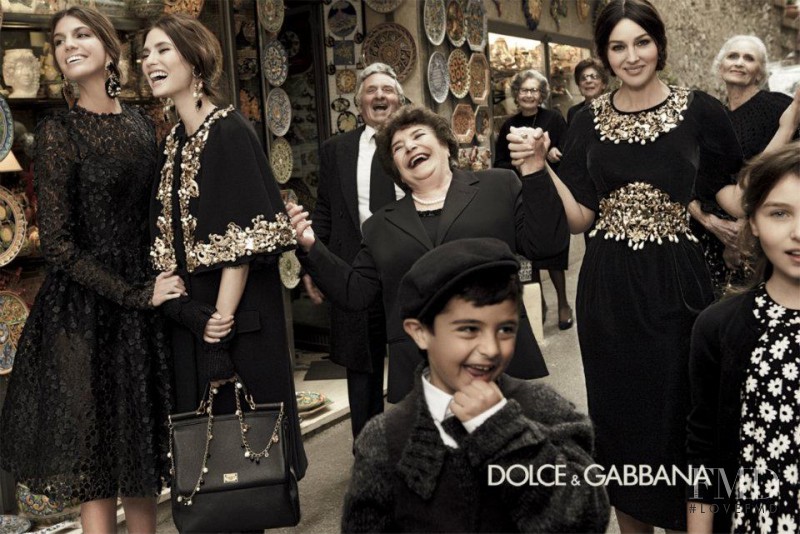 Bianca Balti featured in  the Dolce & Gabbana advertisement for Autumn/Winter 2012