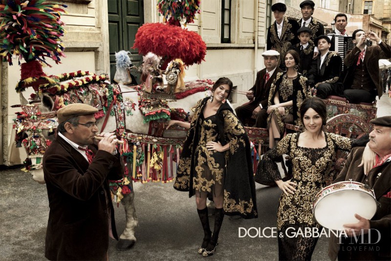 Bianca Balti featured in  the Dolce & Gabbana advertisement for Autumn/Winter 2012