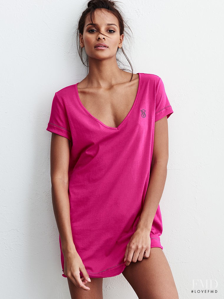 Gracie Carvalho featured in  the Victoria\'s Secret Sleepwear catalogue for Spring/Summer 2016