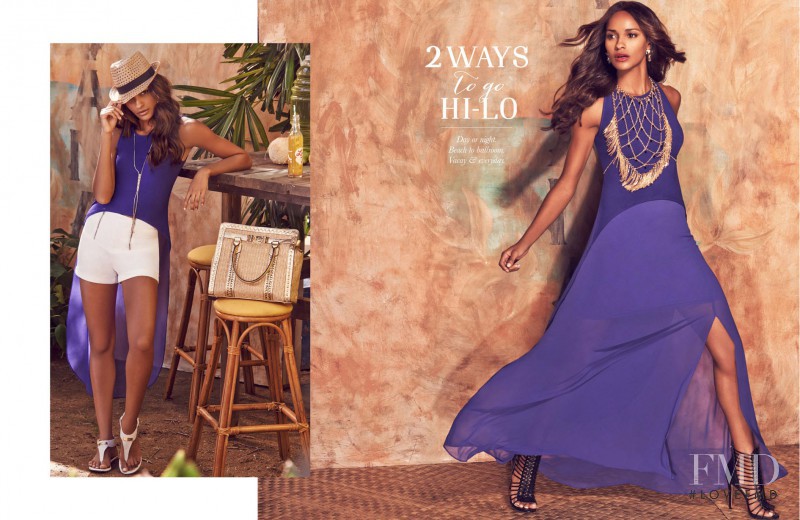 Gracie Carvalho featured in  the bebe lookbook for Spring/Summer 2015