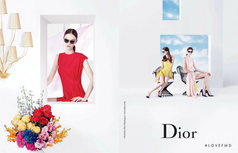 Daiane Conterato featured in  the Christian Dior advertisement for Spring/Summer 2013