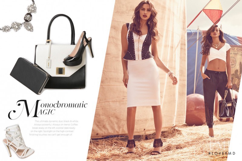 Gracie Carvalho featured in  the bebe Cirque du Chic lookbook for Summer 2015