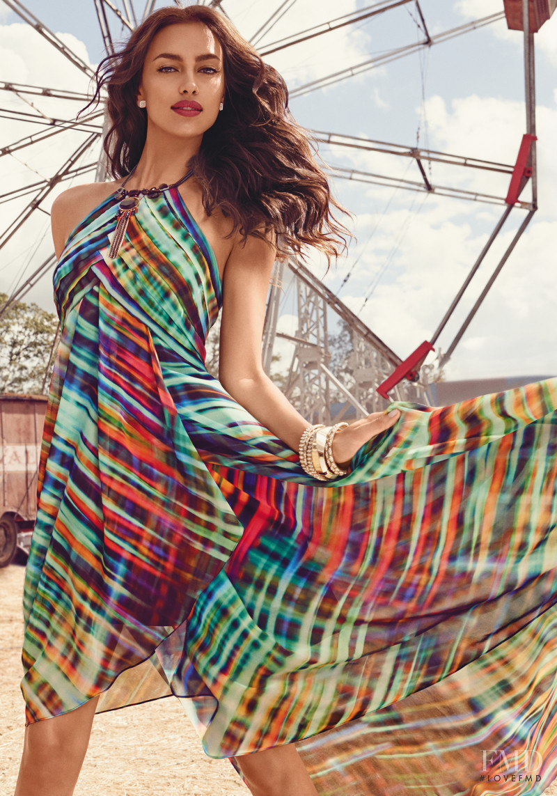 Irina Shayk featured in  the bebe Cirque du Chic lookbook for Summer 2015