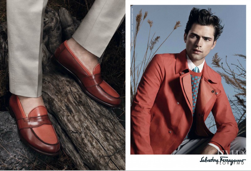 Sean OPry featured in  the Salvatore Ferragamo advertisement for Spring/Summer 2013