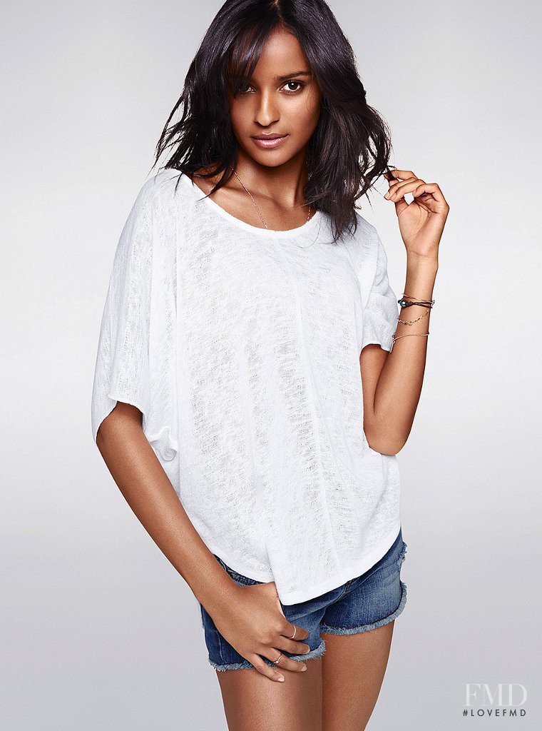 Gracie Carvalho featured in  the Victoria\'s Secret Clothing catalogue for Spring/Summer 2014