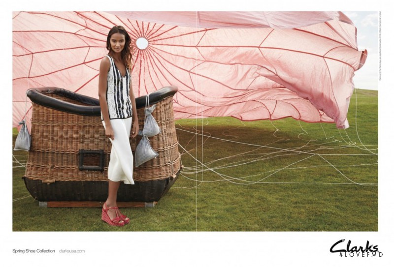 Gracie Carvalho featured in  the Clarks advertisement for Spring/Summer 2014