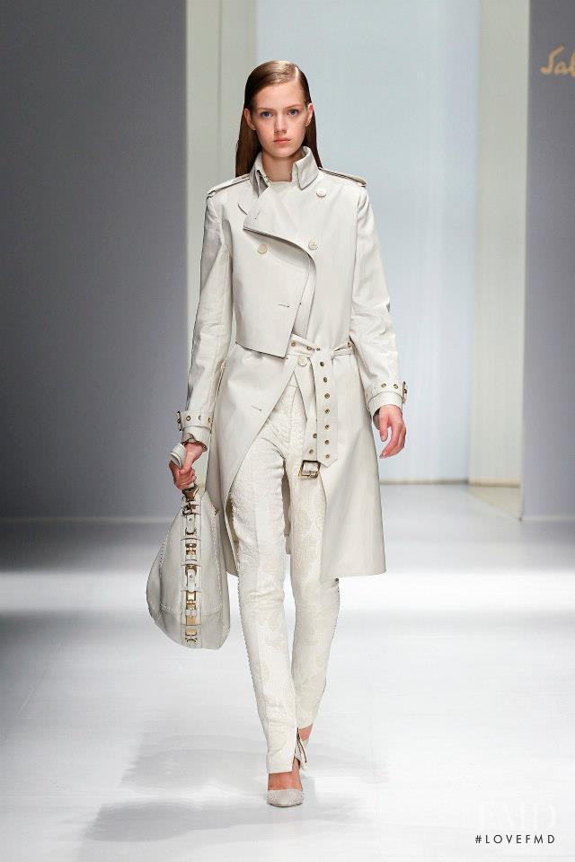 Esther Heesch featured in  the Salvatore Ferragamo fashion show for Spring/Summer 2013