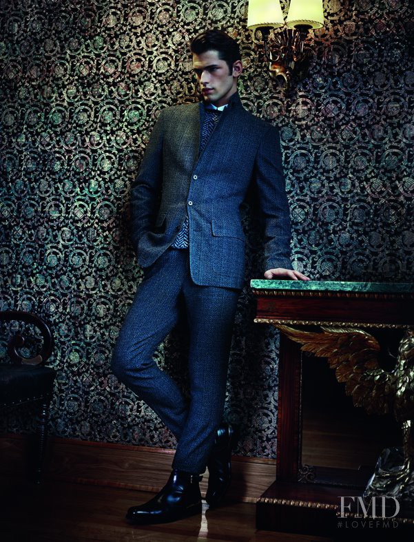 Sean OPry featured in  the Salvatore Ferragamo advertisement for Autumn/Winter 2012