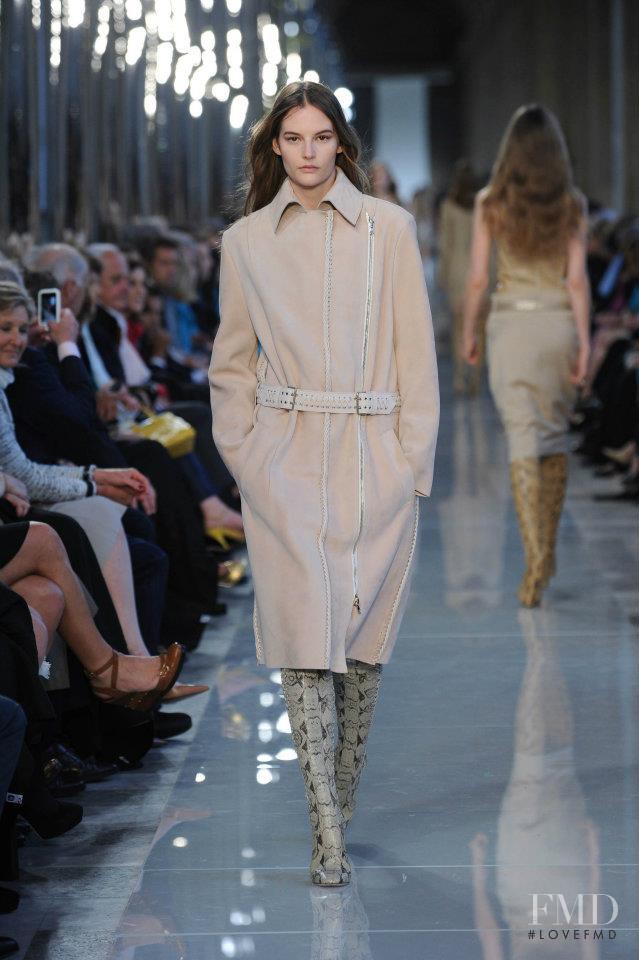 Sara Blomqvist featured in  the Salvatore Ferragamo fashion show for Resort 2013