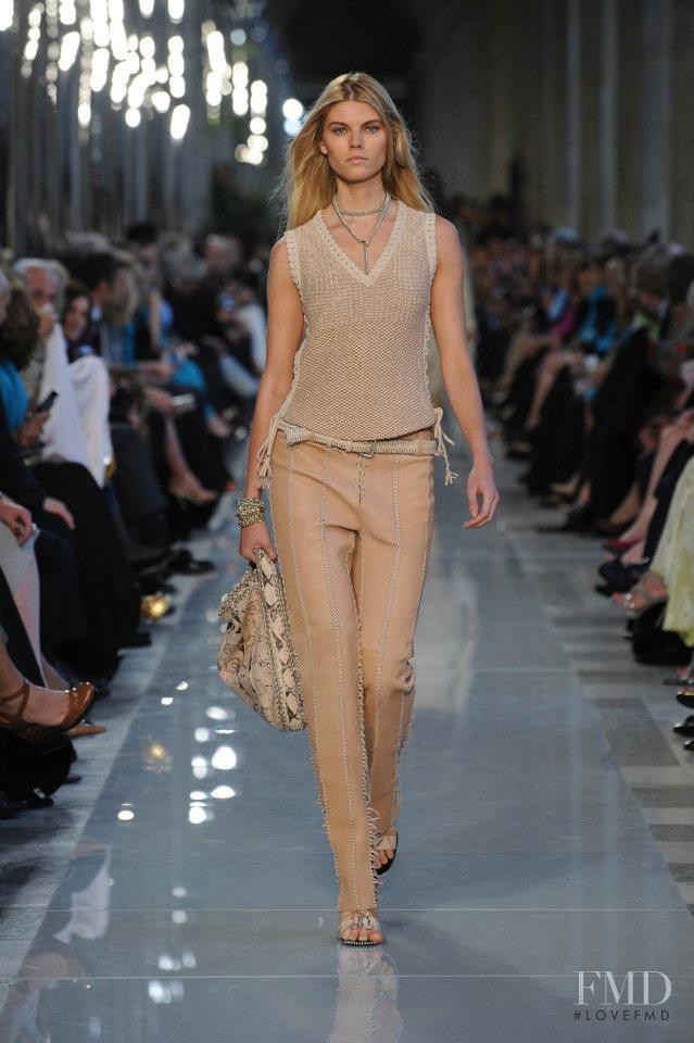 Maryna Linchuk featured in  the Salvatore Ferragamo fashion show for Resort 2013