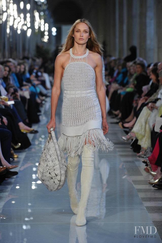 Karmen Pedaru featured in  the Salvatore Ferragamo fashion show for Resort 2013