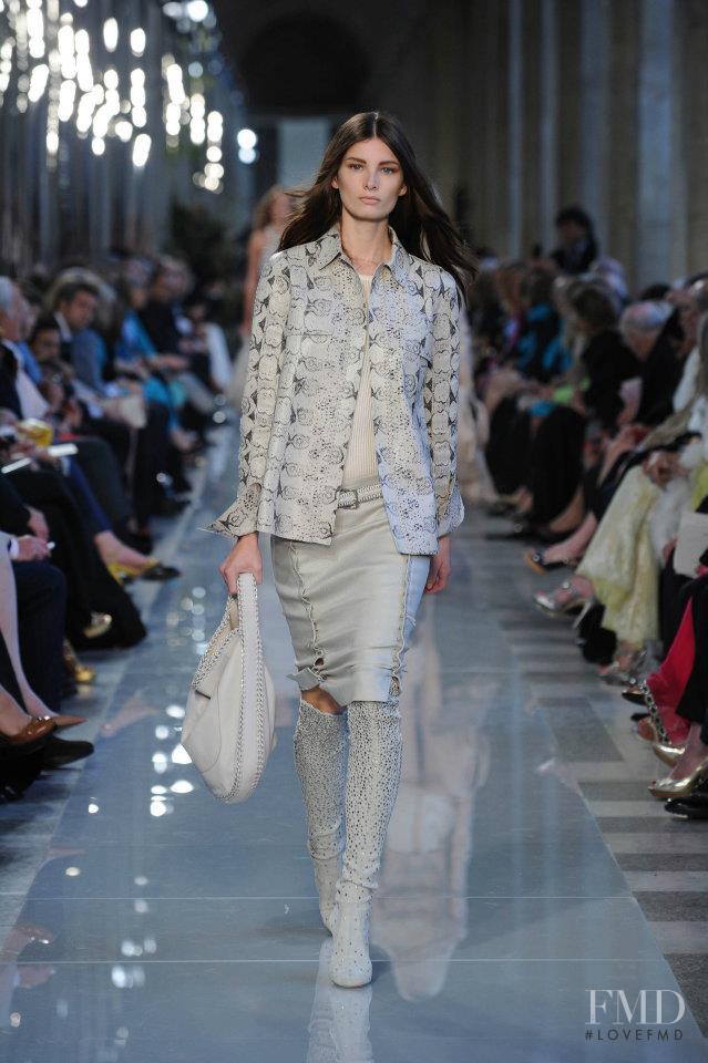 Ava Smith featured in  the Salvatore Ferragamo fashion show for Resort 2013