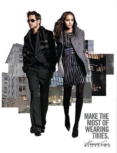 Gracie Carvalho featured in  the Kenneth Cole advertisement for Autumn/Winter 2009
