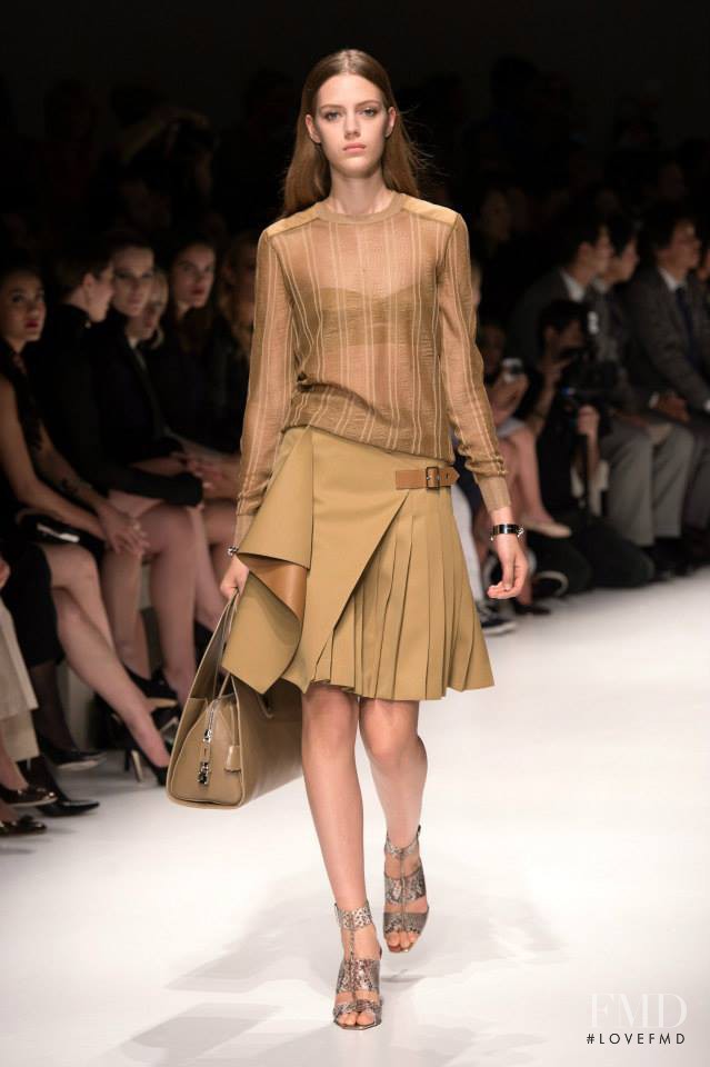 Esther Heesch featured in  the Salvatore Ferragamo fashion show for Spring/Summer 2014