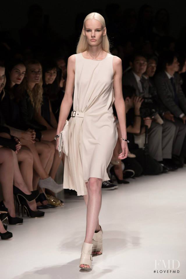 Irene Hiemstra featured in  the Salvatore Ferragamo fashion show for Spring/Summer 2014